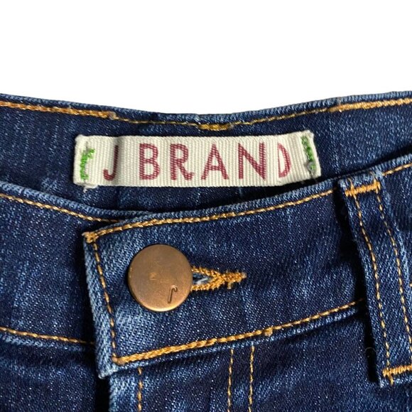 J Brand Women's Pencil Leg Dark Indigo Denim Jeans - Picture 4 of 8